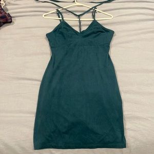 Charlotte russe dark green party body-con dress XS